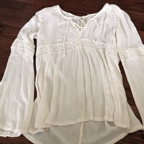 flowy white shirt